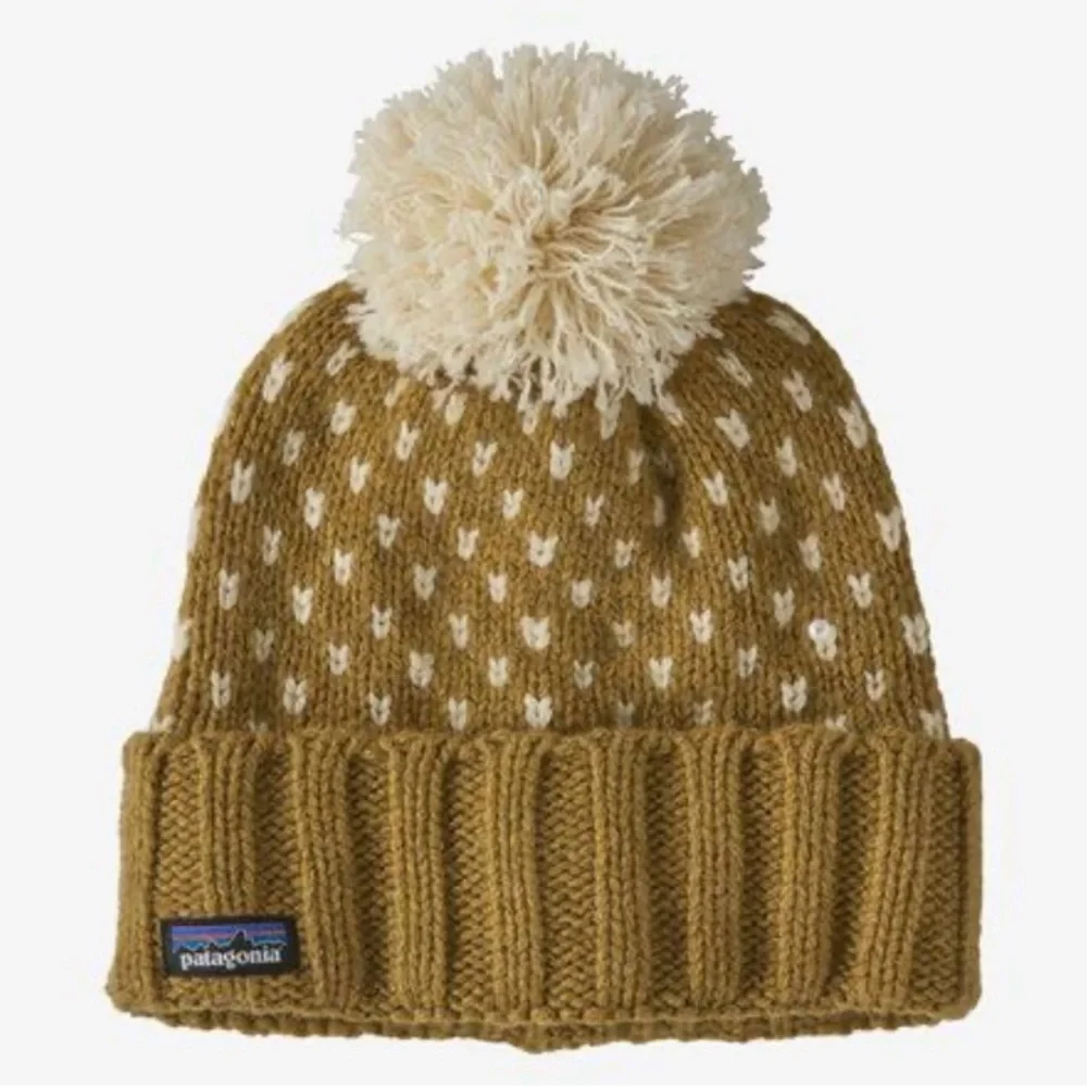 Patagonia women’s Snowbelle beanie ridge Cosmic Gold with fleece headband NWT OS - Picture 1 of 8